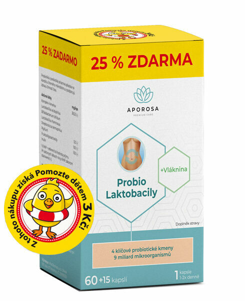 APOROSA Probio Laktobacily 75 kapslí porovnat ceny