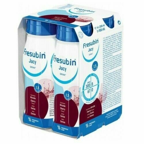 FRESUBIN JUCY DRINK PŘÍCHUŤ VIŠŇOVÁ perorální SOL 4X200ML porovnat ceny