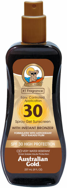 Australian Gold Spray Gel + Bronzer SPF30 237ml porovnat ceny