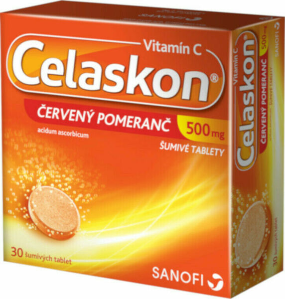 Celaskon® 500mg Červený pomeranč 30 šumivých tablet porovnat ceny