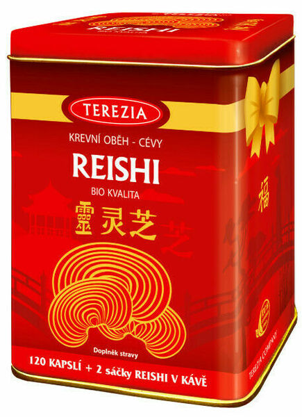 Terezia Reishi BIO 120cps + DÁREK Reishi v kávě 2ks porovnat ceny