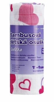 T-tomi  BIO Bambusová osuška, hearts / srdíčka porovnat ceny