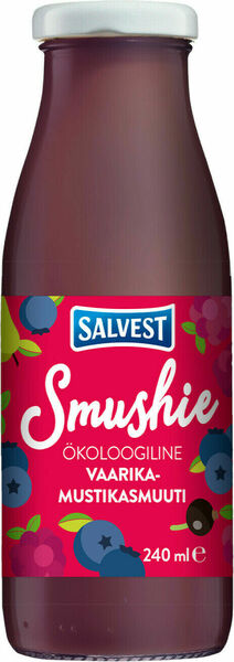 Salvest Smushie BIO Ovocné smoothie s borůvkami, malinami a černým rybízem 240ml porovnat ceny