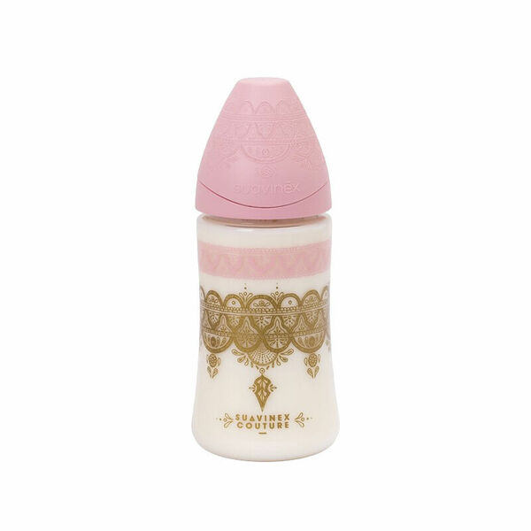 SUAVINEX Láhev PREMIUM COUTURE 2018 270 ml silikon - Růžová porovnat ceny