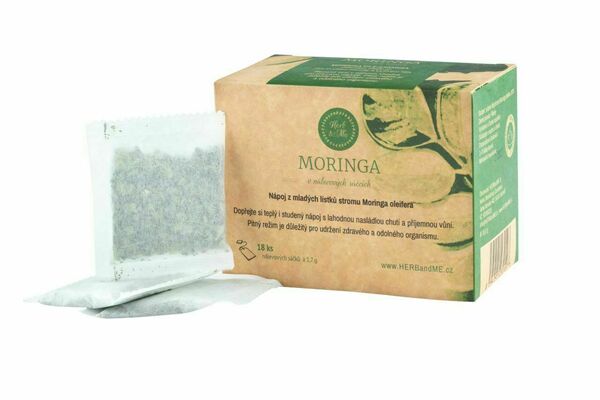 Herb&Me Moringa porcovaný čaj 18 sáčků porovnat ceny