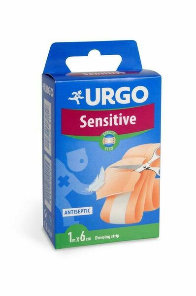 URGO Sensitive Citlivá pokožka náplast 1mx6cm porovnat ceny