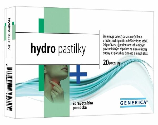 Generica Hydro 20 pastilek porovnat ceny