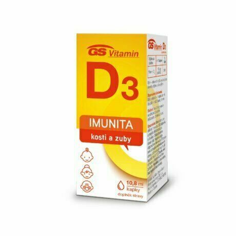 GS Vitamín D3 400IU kapky 10.8ml porovnat ceny