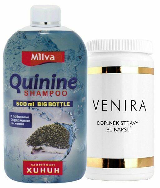 Venira komplexni pece o vlasy, nehty a plet 80 kapslí + Milva Big Sampon chinin 500ml porovnat ceny