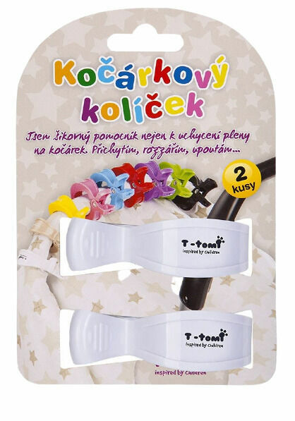 T-tomi  Kočárkový kolíček, white / bílá porovnat ceny