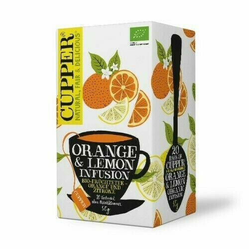 Cupper BIO čaj Orange & Lemon 20 n.s. porovnat ceny