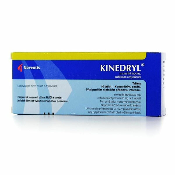 KINEDRYL 25mg/30mg 10 tablet porovnat ceny
