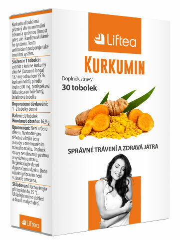 Liftea Kurkumin 30 tobolek porovnat ceny
