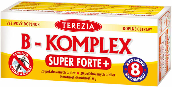 Terezia B-komplex Super Forte+ 20 tablet porovnat ceny