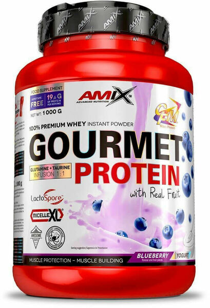 AMIX Gourmet Protein, Borůvka-jogurt, 1000g porovnat ceny