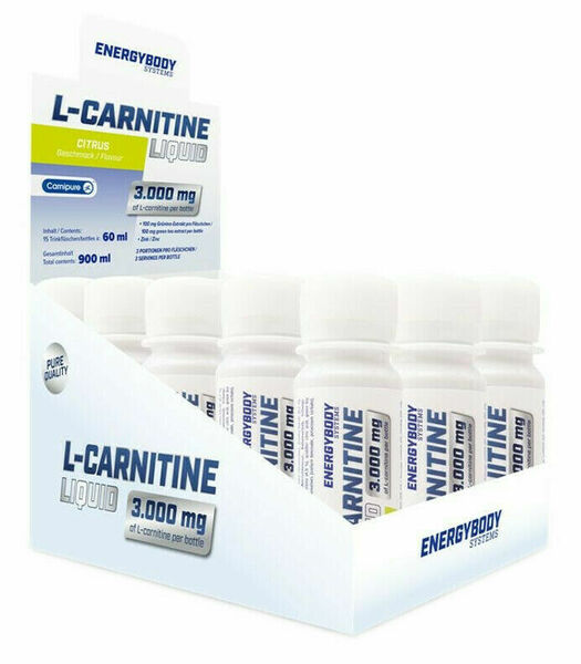 Energybody L-Carnitin Liquid 3000mg Citrus 15x60ml porovnat ceny