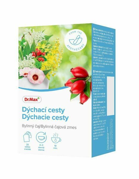 Dr.Max Dýchací cesty bylinný čaj 20x1,5 g porovnat ceny