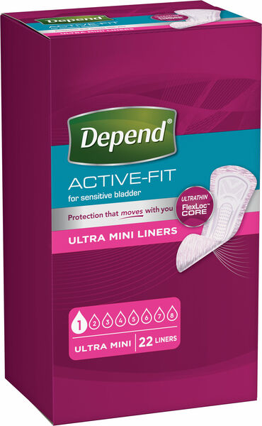 Depend Active-Fit Ultra Mini Inkontinenční vložky 22ks porovnat ceny
