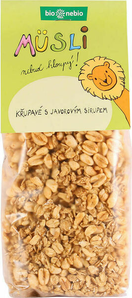 Bio nebio  bio*nebio Bio Müsli Nebuď hloupý! Křupavé s javorovým sirupem 270g porovnat ceny