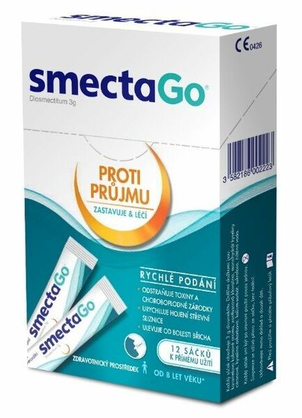 smectaGo Diosmectitum 3g 12 sáčků porovnat ceny