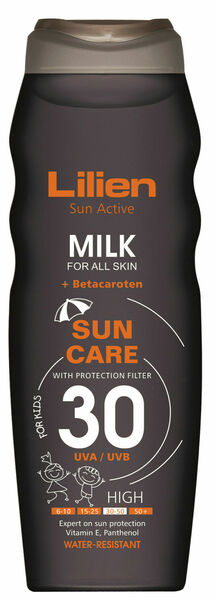 Lilien Sun active milk SPF 30 200ml porovnat ceny
