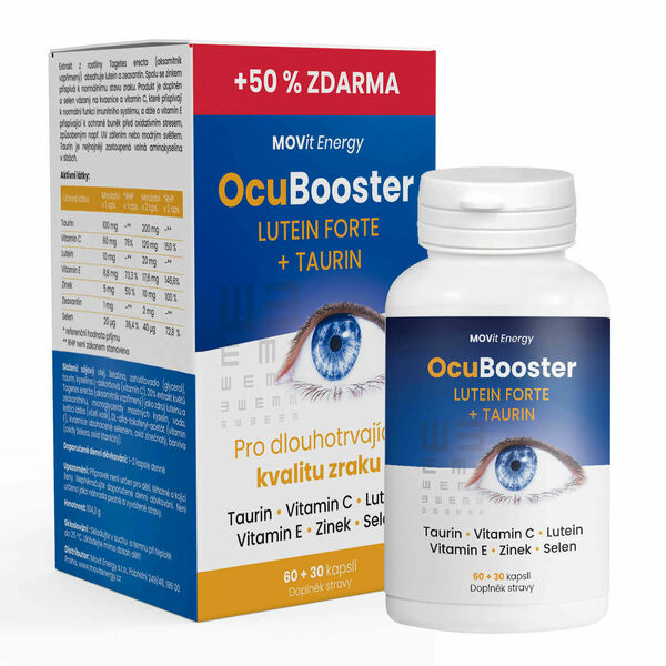 MOVit Energy  MOVit OcuBooster Lutein Forte + Taurin, 60+30 kapslí porovnat ceny