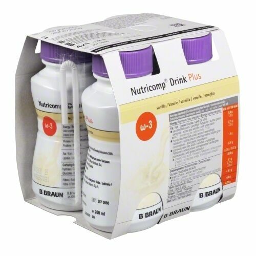 B.Braun Nutricomp Drink Plus Vanilka perorální roztok 4x200ml porovnat ceny