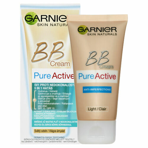 Garnier PureActive krém 5v1 proti nedokonalostem světlý 50ml porovnat ceny
