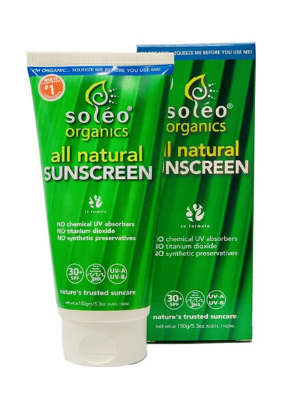 Soléo organics all natural Sunscreen SPF30+ 150 g porovnat ceny