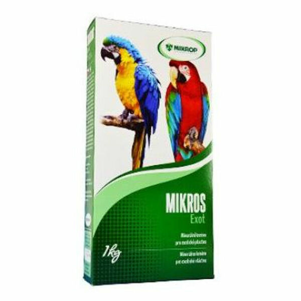 MIKROS Exot pro papoušky prášek 1 kg krabička porovnat ceny