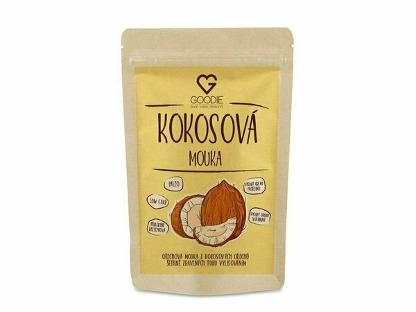 GOODIE Kokosová (proteinová) mouka BIO RAW 200g porovnat ceny