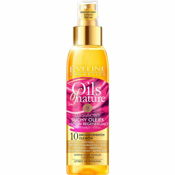 EVELINE Oils of Nature Dry oil + Regenerační sérum 125 ml porovnat ceny