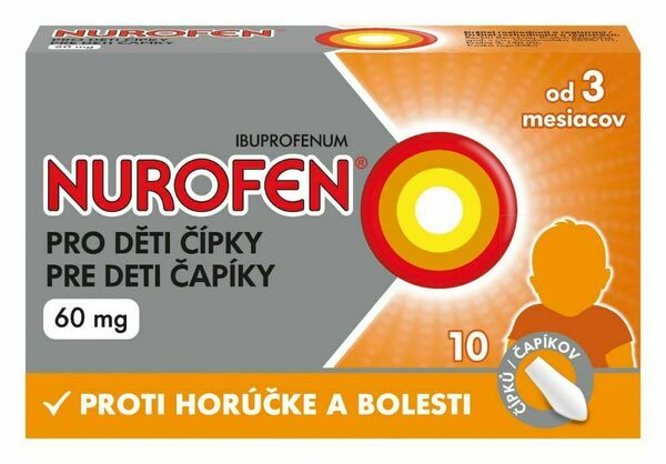 Nurofen pro děti čípky 60mg 10ks porovnat ceny