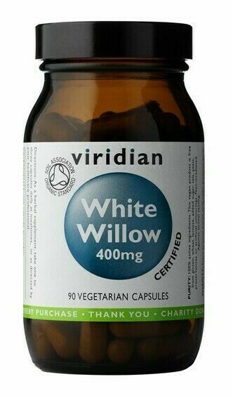 Viridian Organic White Willow Bark 400mg 90 kapslí porovnat ceny