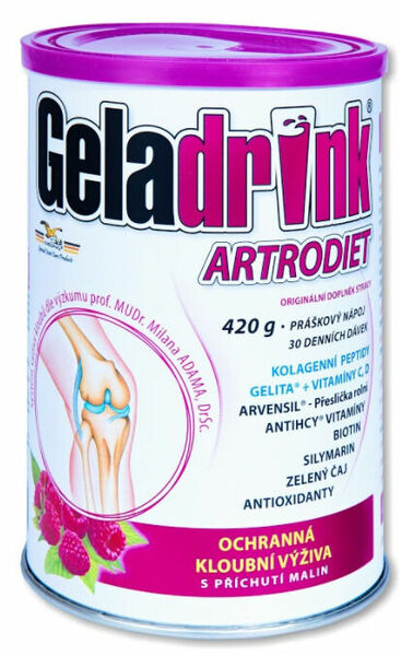 Geladrink Artrodiet Nápoj malina 420g porovnat ceny