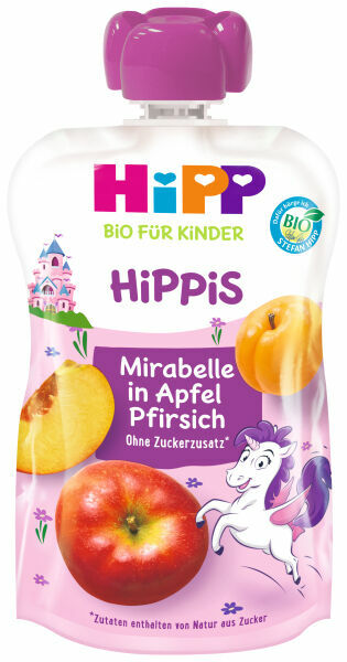 HiPP BIO 100% ovoce Jablko-Broskev-Mirabelka 100g porovnat ceny