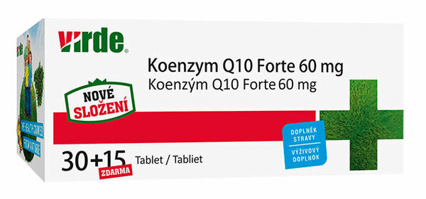 Virde Koenzym Q10 Forte 45 tablet porovnat ceny