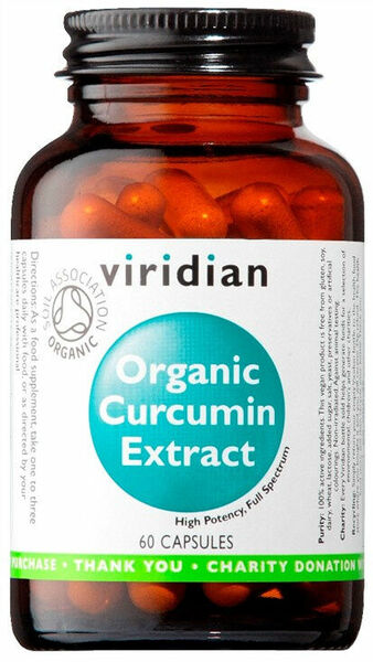 Viridian Curcumin Extract 60 kapslí Organic porovnat ceny