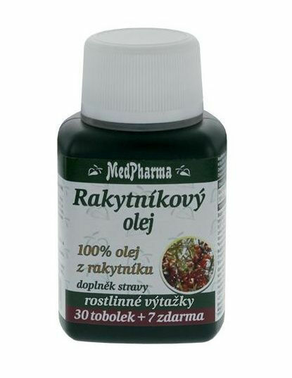 Medpharma Rakytníkový olej 100% olej z rakytníku 37 tobolek porovnat ceny