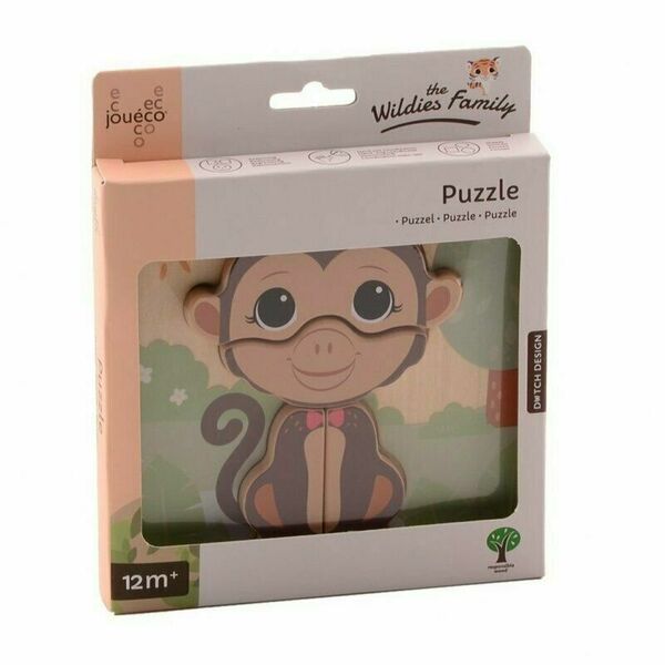 Jouéco The Wildies Family Dřevěné mini puzzle 12m+ porovnat ceny