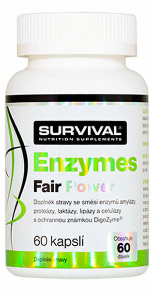 Survival Nutrition Enzymes Fair Power 60 kapslí porovnat ceny