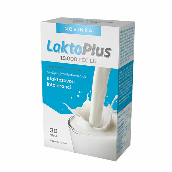 LaktoPlus 18.000 FCC LU pro osoby s laktózovou intolerancí 30 kapslí porovnat ceny