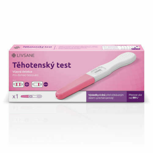 LIVSANE Test těhotenský CZ včasná detekce 1ks porovnat ceny