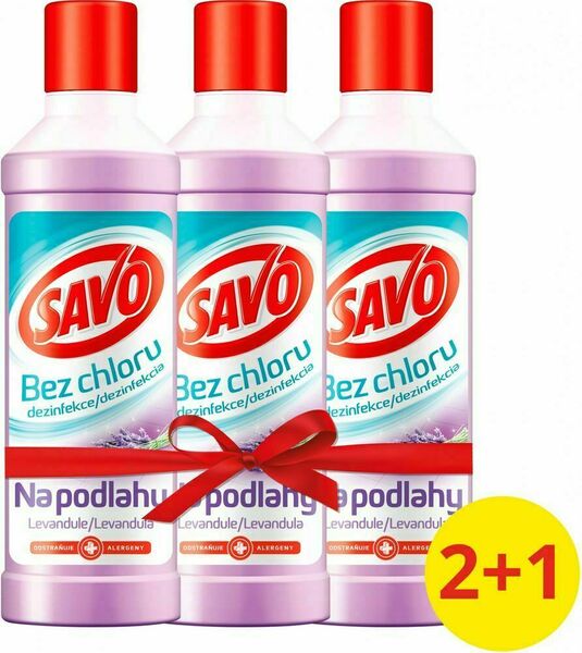 Savo Na podlahy Levandule dezinfekční přípravek bez chloru 3x1l porovnat ceny