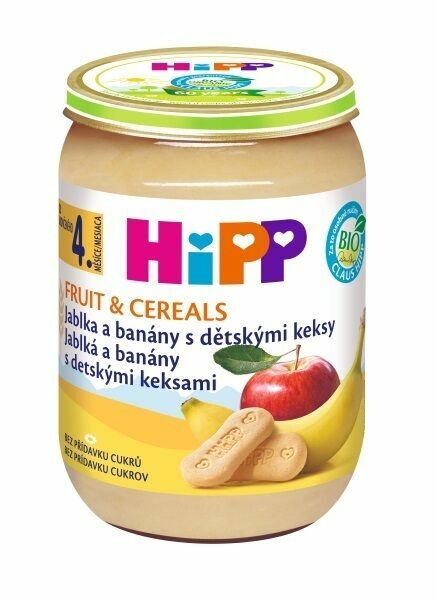 HiPP OV&CEREAL BIO Jabl.a banány s děts.keksy 190g porovnat ceny