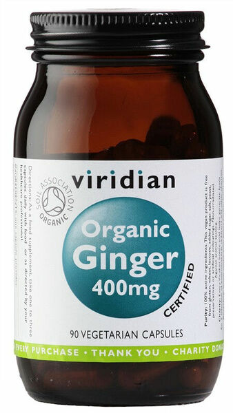 Viridian Ginger 400mg 90 kapslí Organic porovnat ceny