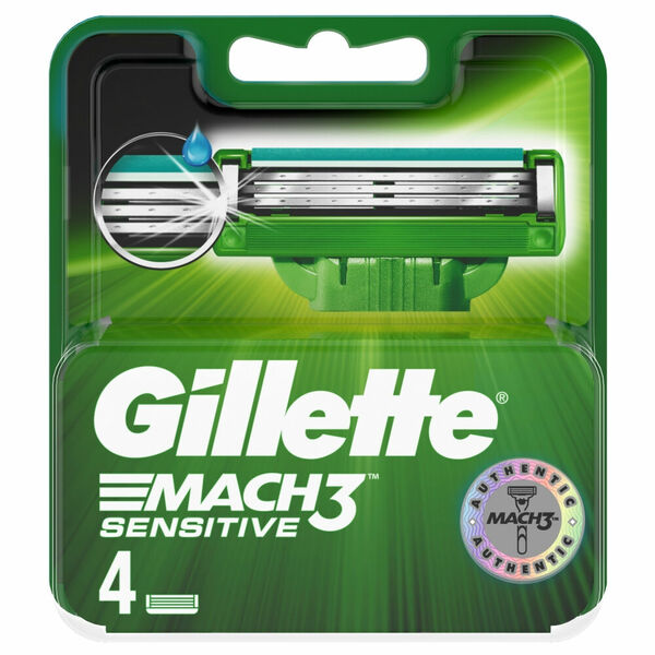 GILLETTE Mach3 Sensitive Náhradní hlavice 4 ks porovnat ceny