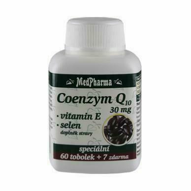 MedPharma Coenzym Q10 30mg+Vitamin E+Selen 67 tobolek porovnat ceny