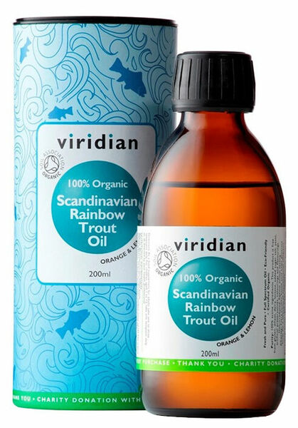 Viridian Scandinavian Rainbow Trout Oil 200ml Organic porovnat ceny