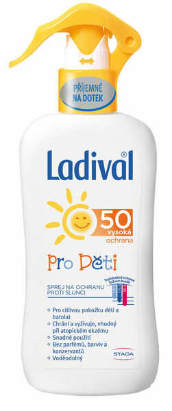 LADIVAL Sprej ochrana proti slunci děti SPF50 200ml porovnat ceny